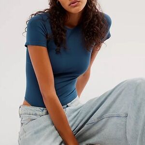 Intimately Free People | Women's Clean Lines Tee Bodysuit | NWT